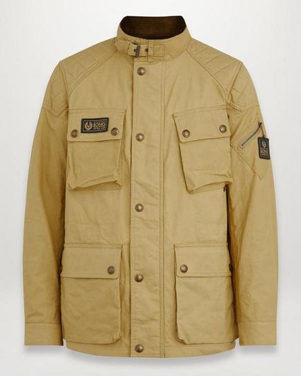 Veste Cirée Belstaff Homme Long Way Up Kaki Coton Soldes KX5124369